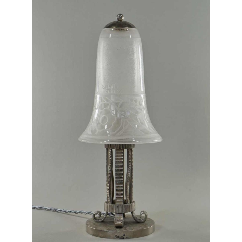 H.Fournet & A.Delatte : lampe art déco. France 1930