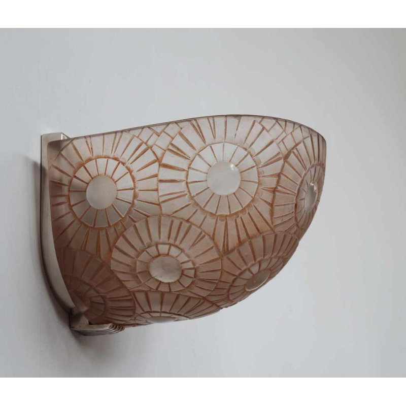 Simonet frères : een paar Franse 1930 art deco wandlampen