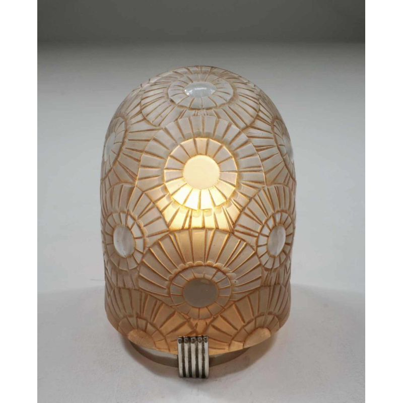 Simonet frères : exceptional pair of French art deco wall sconces, 1930 France