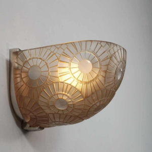 Simonet frères : paire d'appliques art deco, 1930 France