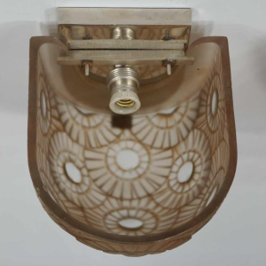 Simonet frères : een paar Franse 1930 art deco wandlampen