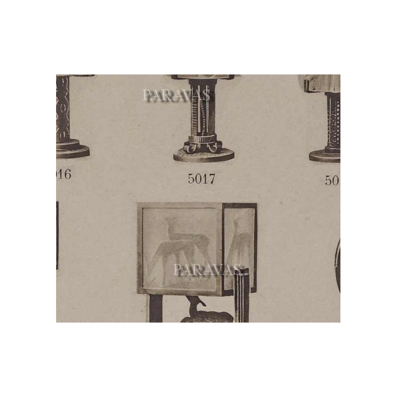 H.Fournet & A.Delatte : lampe art déco. France 1930