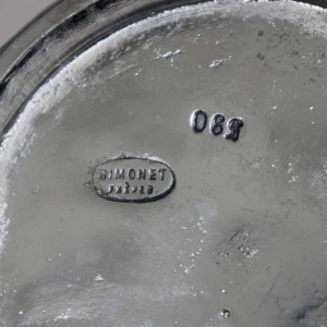 Simonet frères : paire d'appliques art deco, 1930 France