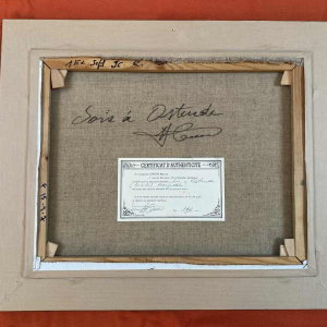 Marcel Leruth "Soir à Ostende", tableau huile sur toile, XXe s