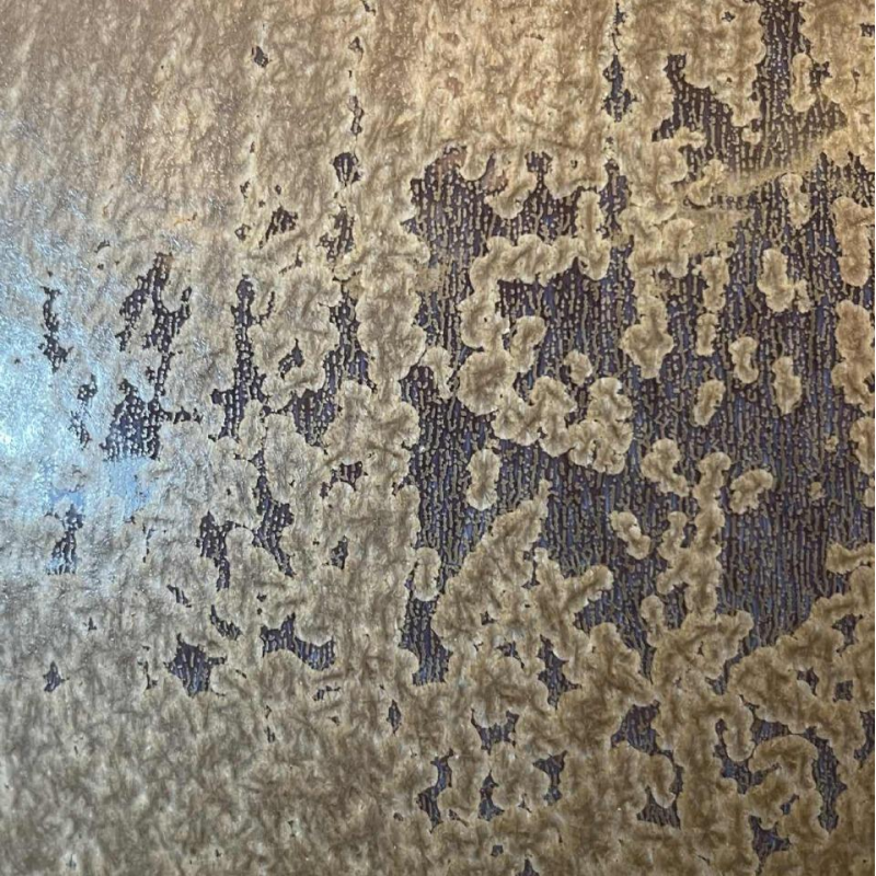 ANTONIO LAMPECCO, large (50cm) brown ceramic ball vase, subtle crystallised glaze, 1983