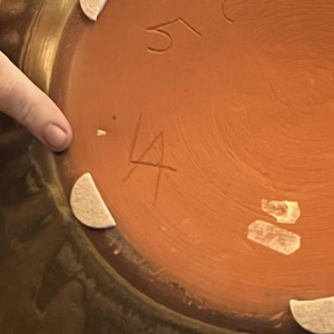 ANTONIO LAMPECCO, grand vase boule brun (50cm) en ce´ramique, subtile couverte cristallise´e, 1983