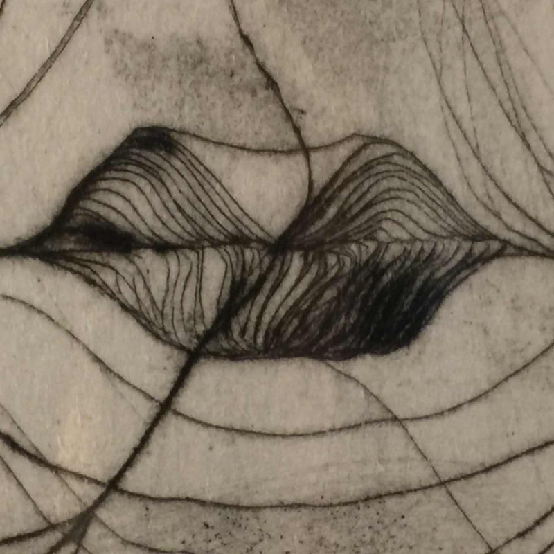 Anne Body "Jezebel" 1961, surrealist expressionist engraving on paper, 4/7