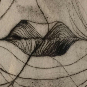 Anne Body "Jezebel" 1961, surrealist expressionist engraving on paper, 4/7