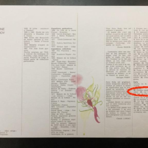 Anne Body " Jézabel " 1961, gravure expressionniste surréaliste sur papier, 4/7