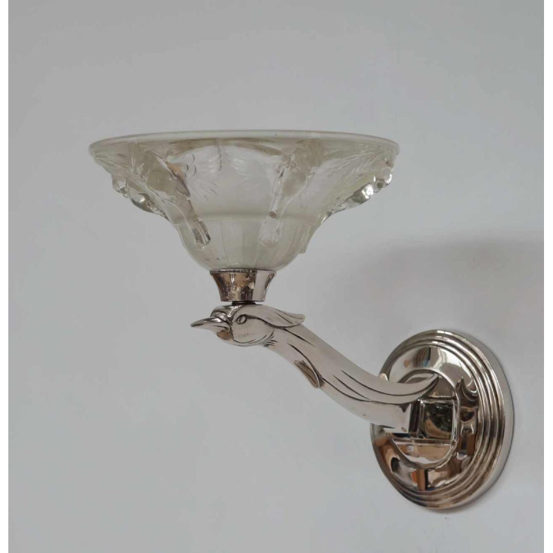 Boris Lacroix : a pair of French 1935 art deco wall sconces ... France