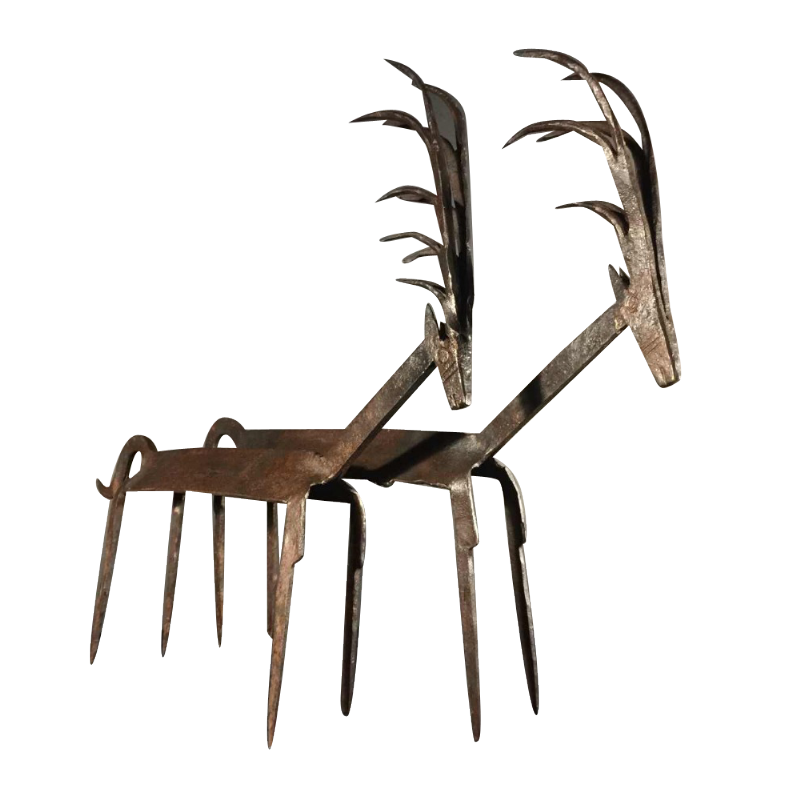 Bamana Bambara Mali smeedijzeren " paar antilopen ", early 20th century