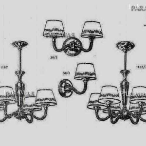 Boris Lacroix : a pair of French 1935 art deco wall sconces ... France
