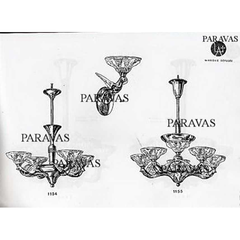 Boris Lacroix : a pair of French 1935 art deco wall sconces ... France