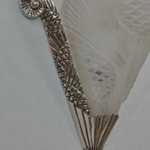 L.VANDAMME & DEGUÉ : paire d'appliques art deco, 1930 France