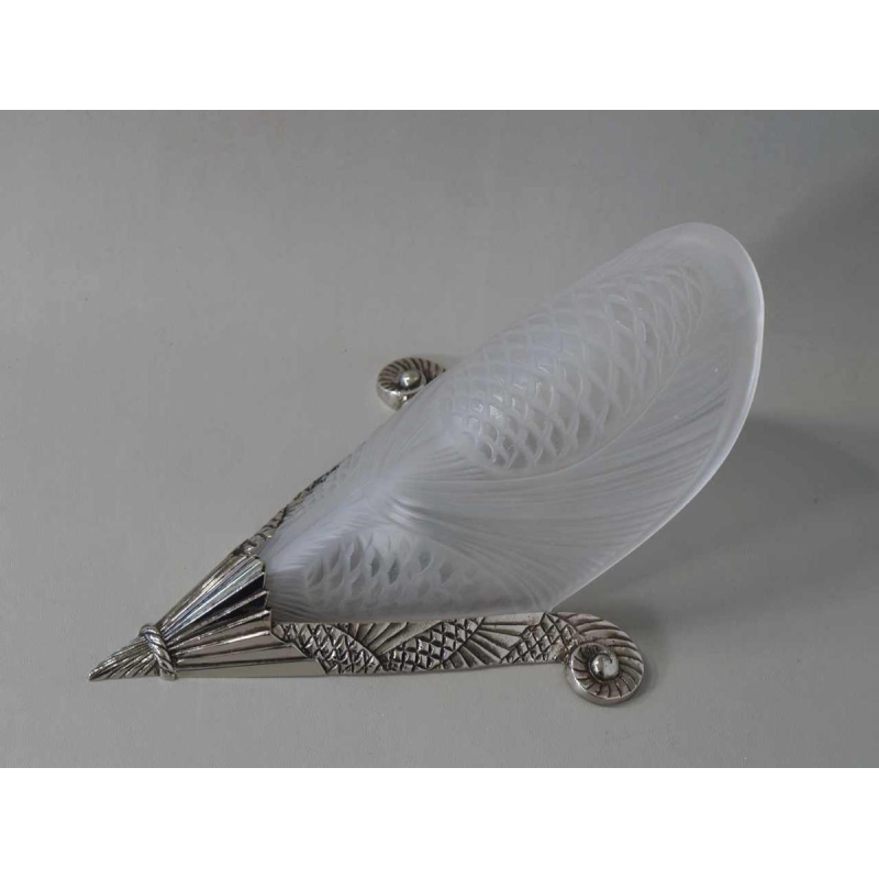 L.Vandamme & Degué : een paar Franse 1930 art deco wandlampen