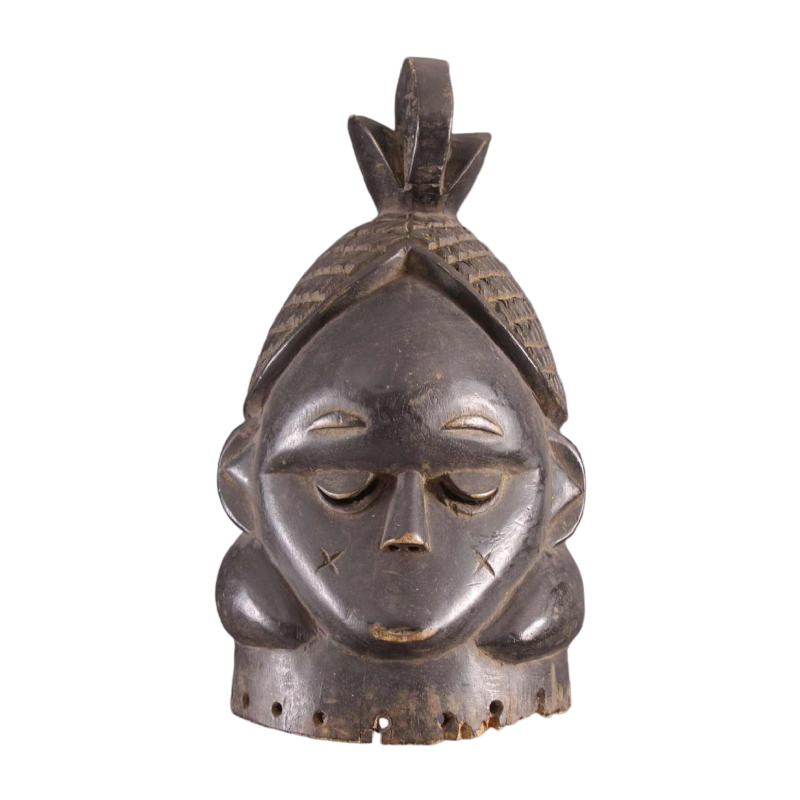 Art Tribal Africain - Masque Heaume Mende Bundu Soweit