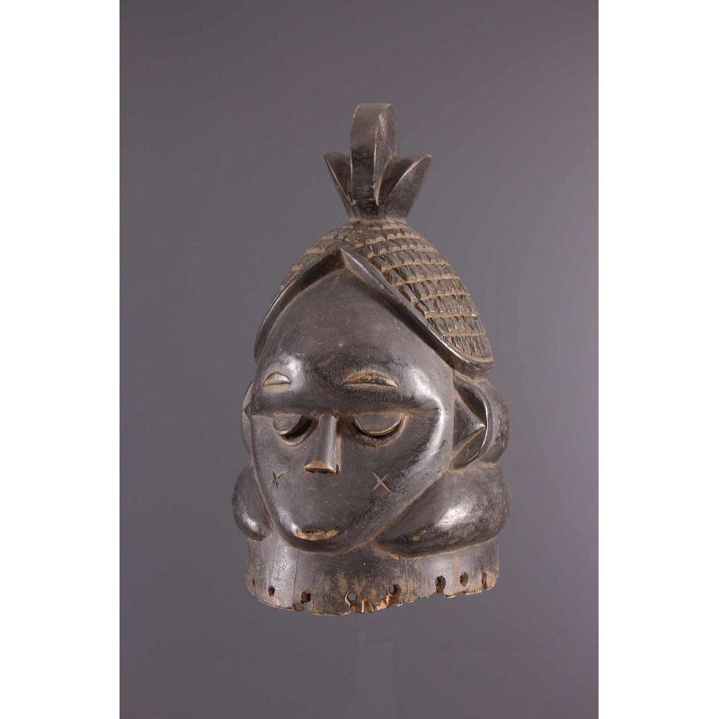 Art Tribal Africain - Masque Heaume Mende Bundu Soweit