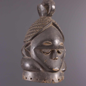 Art Tribal Africain - Masque Heaume Mende Bundu Soweit