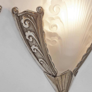 H.Mouynet : paire d'appliques art deco, 1930 France