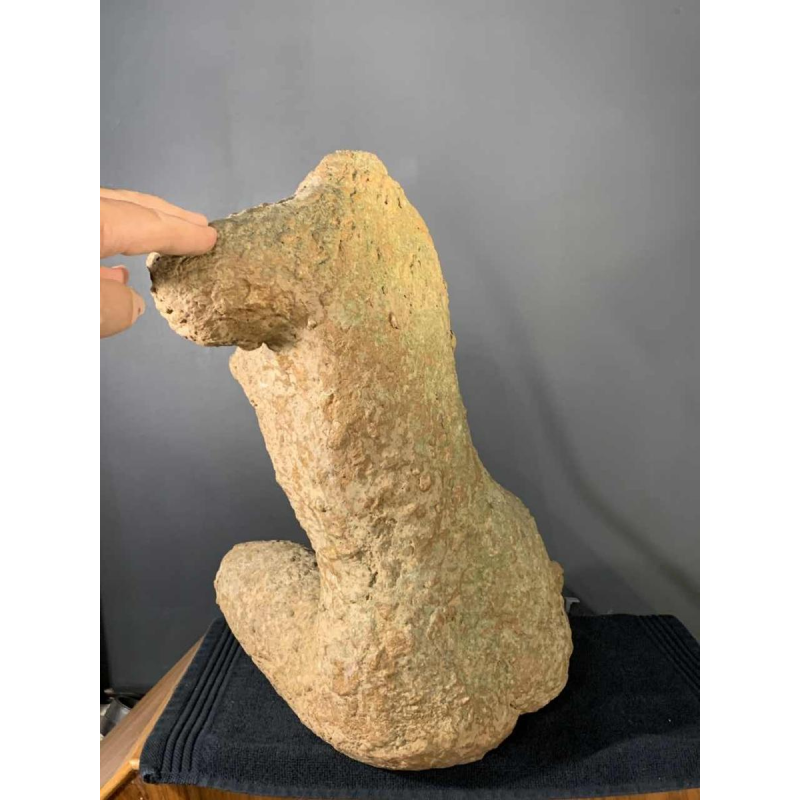 MARIO PERUGGINI, Naked Woman Sculpture, Terracotta, Unique Piece, 1960s