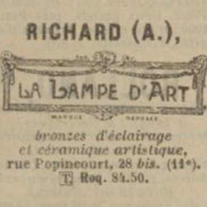 A.Richard & Muller frères : een paar Franse 1930 art deco wandlampen