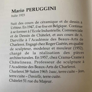 MARIO PERUGGINI, Sculpture Femme nue, Terre Cuite, Pièce Unique, 1960s
