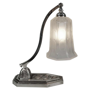 Hettier & Vincent: French art deco lamp... 1930 France