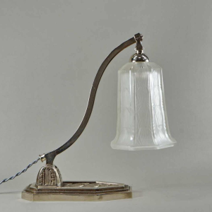 Hettier et Vincent : lampe art déco. France 1930