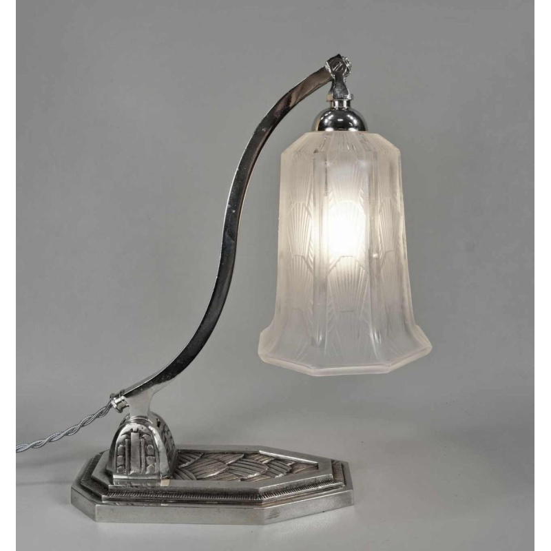Hettier & Vincent : Franse 1930 art deco lamp