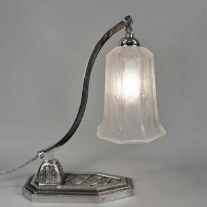 Hettier & Vincent: French art deco lamp... 1930 France