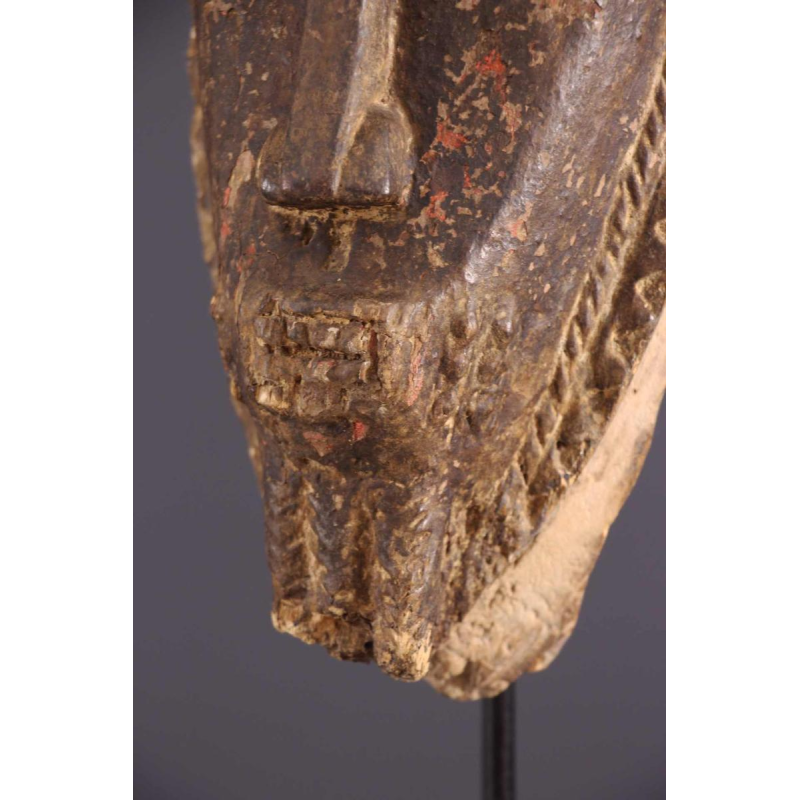 Afrikaanse stammenkunst - Baoule portretmasker uit Ivoorkust