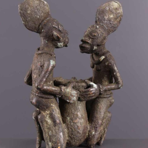 Art Tribal Africain - Couple Vere, Durun, Cameroun
