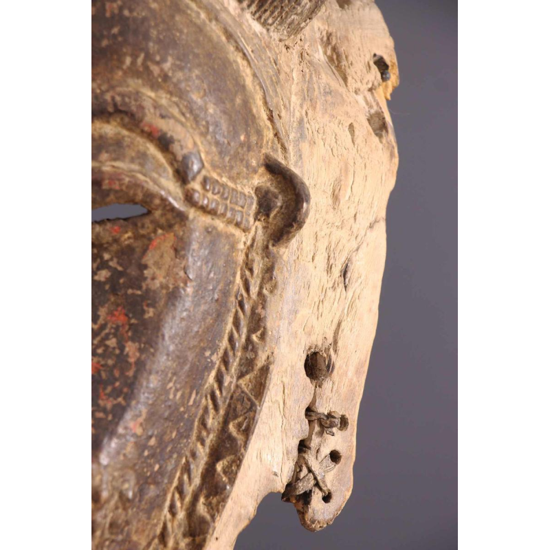 Afrikaanse stammenkunst - Baoule portretmasker uit Ivoorkust