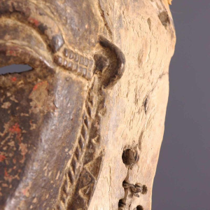 Afrikaanse stammenkunst - Baoule portretmasker uit Ivoorkust