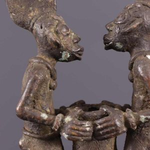 Art Tribal Africain - Couple Vere, Durun, Cameroun