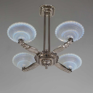 Laval & Jean Gauthier (EZAN) : lustre art déco, 1930 France