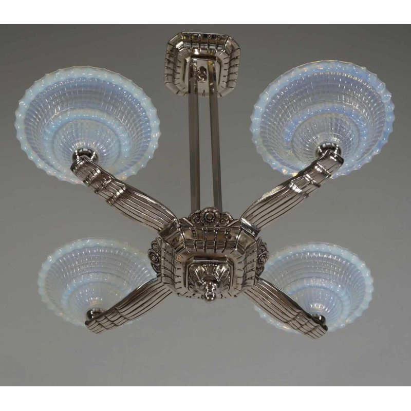 Laval & Jean Gauthier (EZAN) : lustre art déco, 1930 France