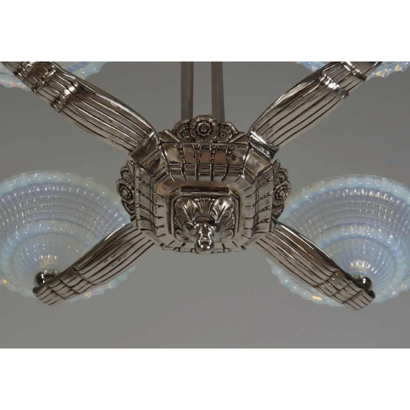 Laval & Jean Gauthier (EZAN) : lustre art déco, 1930 France