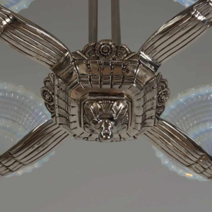 Laval & Jean Gauthier (EZAN) : lustre art déco, 1930 France
