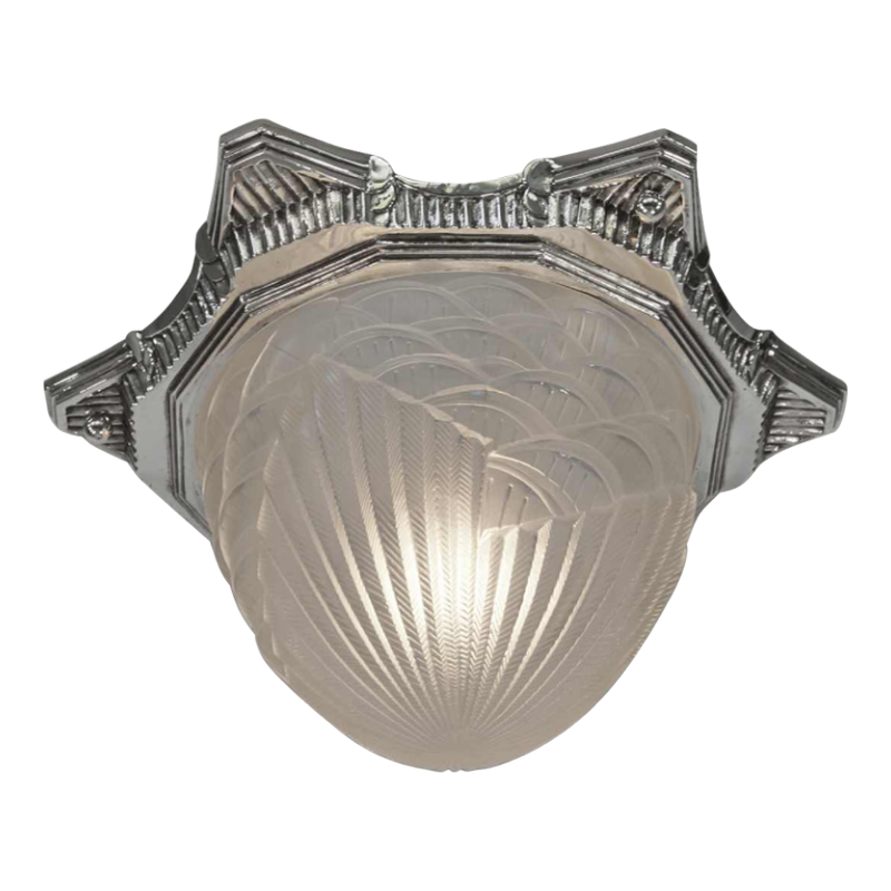 SCHNEIDER: franse art deco plafonnier 1930