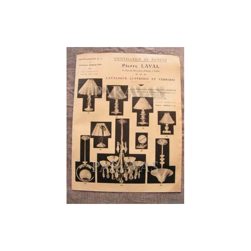 Laval & Jean Gauthier (EZAN) : lustre art déco, 1930 France