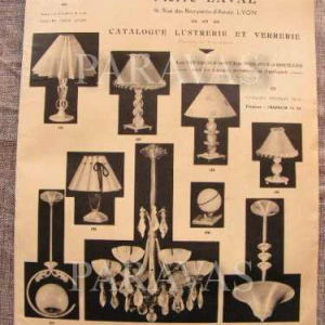 Laval & Jean Gauthier (EZAN) : French art deco chandelier, 1930 France