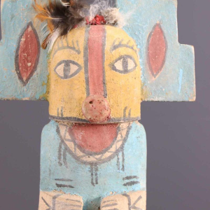 Tribal Art  Hopi Kachina pop  polychroom houten sculptuur, Arizona 20e eeuw