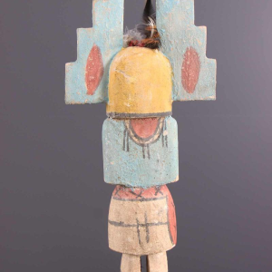 Tribal Art  Hopi Kachina pop  polychroom houten sculptuur, Arizona 20e eeuw