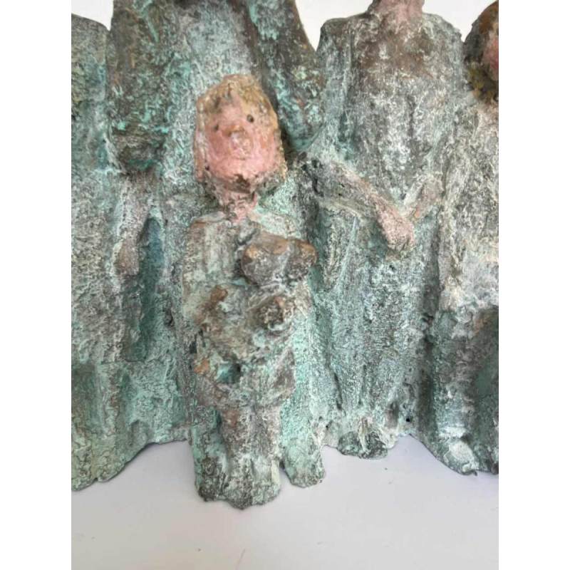 Mady Andrien ‘Family photo’, bronze group sculpture E.A., 21st c.