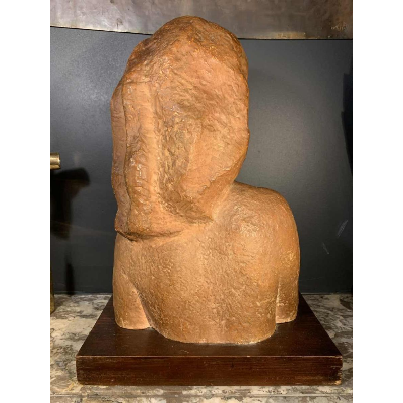 HARRY ELSTROM, expressionistische sculptuur "Naked Woman Bust" uniek stuk 1940