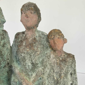 Mady Andrien ‘Family photo’, bronze group sculpture E.A., 21st c.