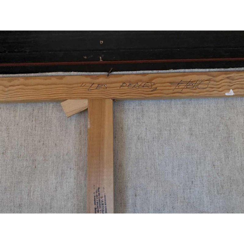 Pierre Petit “Les Perles” olieverf op doek, 20ste eeuw