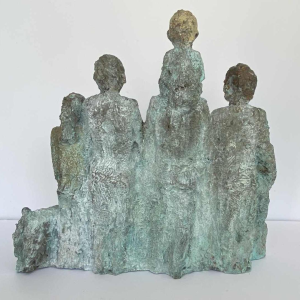 Mady Andrien ‘Family photo’, bronze group sculpture E.A., 21st c.