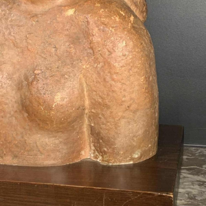 HARRY ELSTROM, expressionistische sculptuur "Naked Woman Bust" uniek stuk 1940